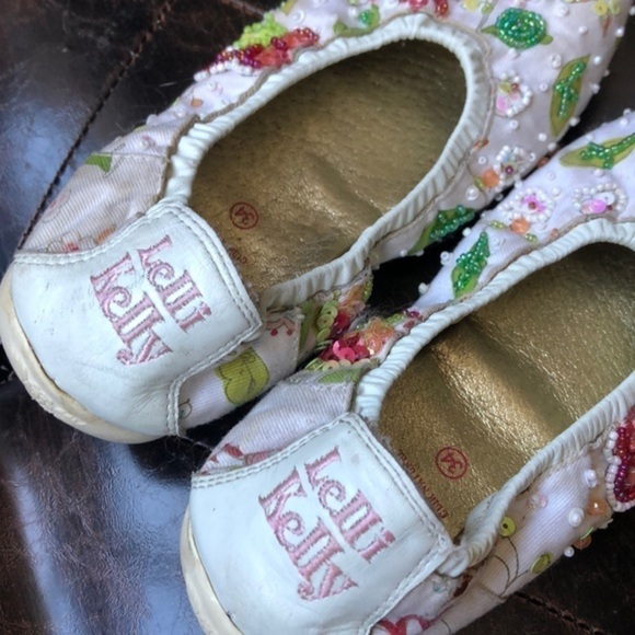 𝅺LELLI Kelly beaded embroidered flats size 34/ 3 - Picture 4 of 5